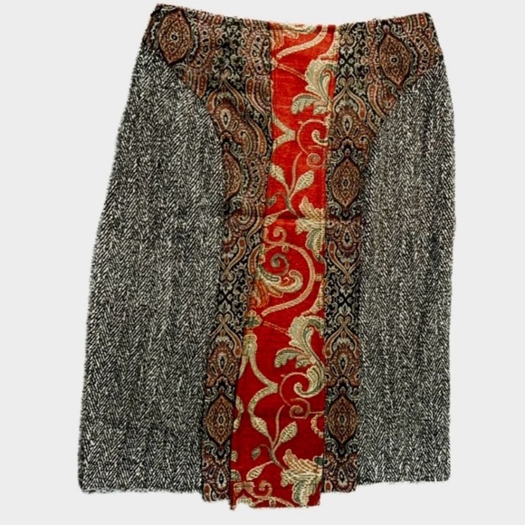 Indigo Moon Wool Blend Pencil Skirt - Picture 1 of 8